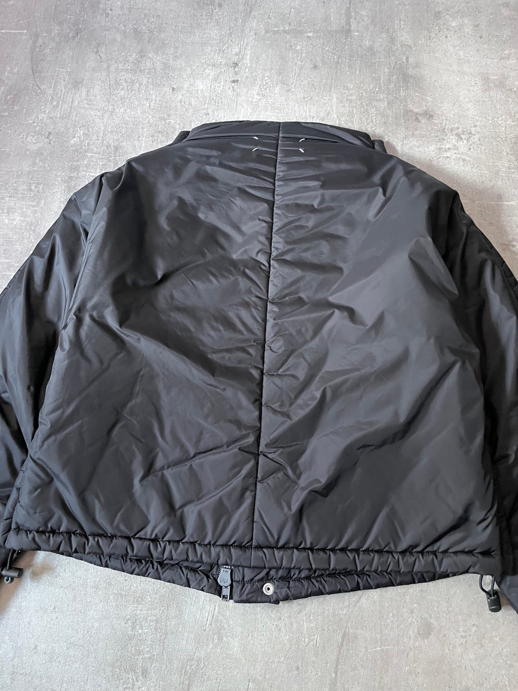 F/W 2019 Maison Margiela Recycled Nylon Padded Cropped Jacket Black Men - M