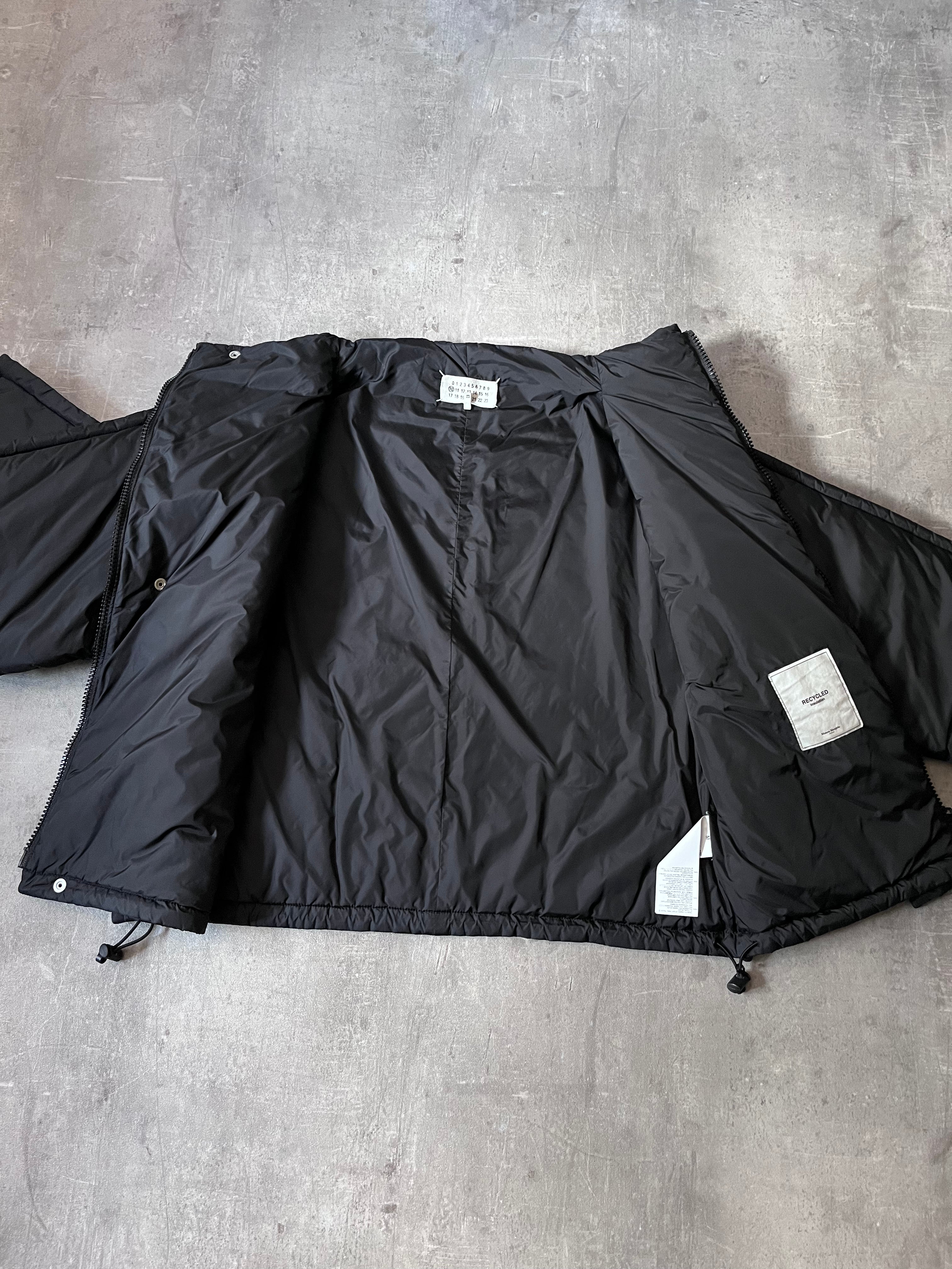 F/W 2019 Maison Margiela Recycled Nylon Padded Cropped Jacket Black Men - M