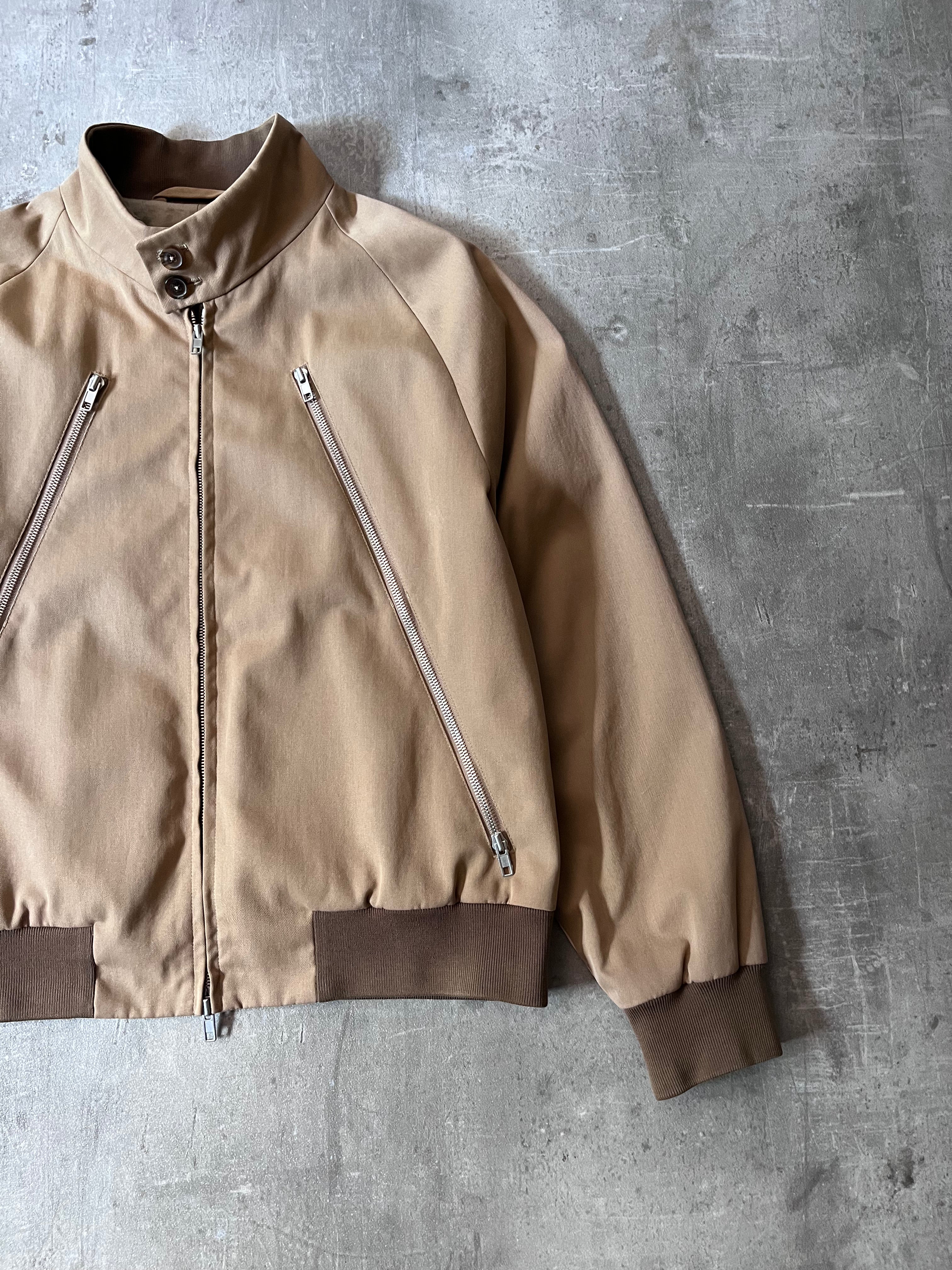 S/S 2018 Maison Margiela Cotton Silk 5 Zip Style Jacket Beige Brown Men - M