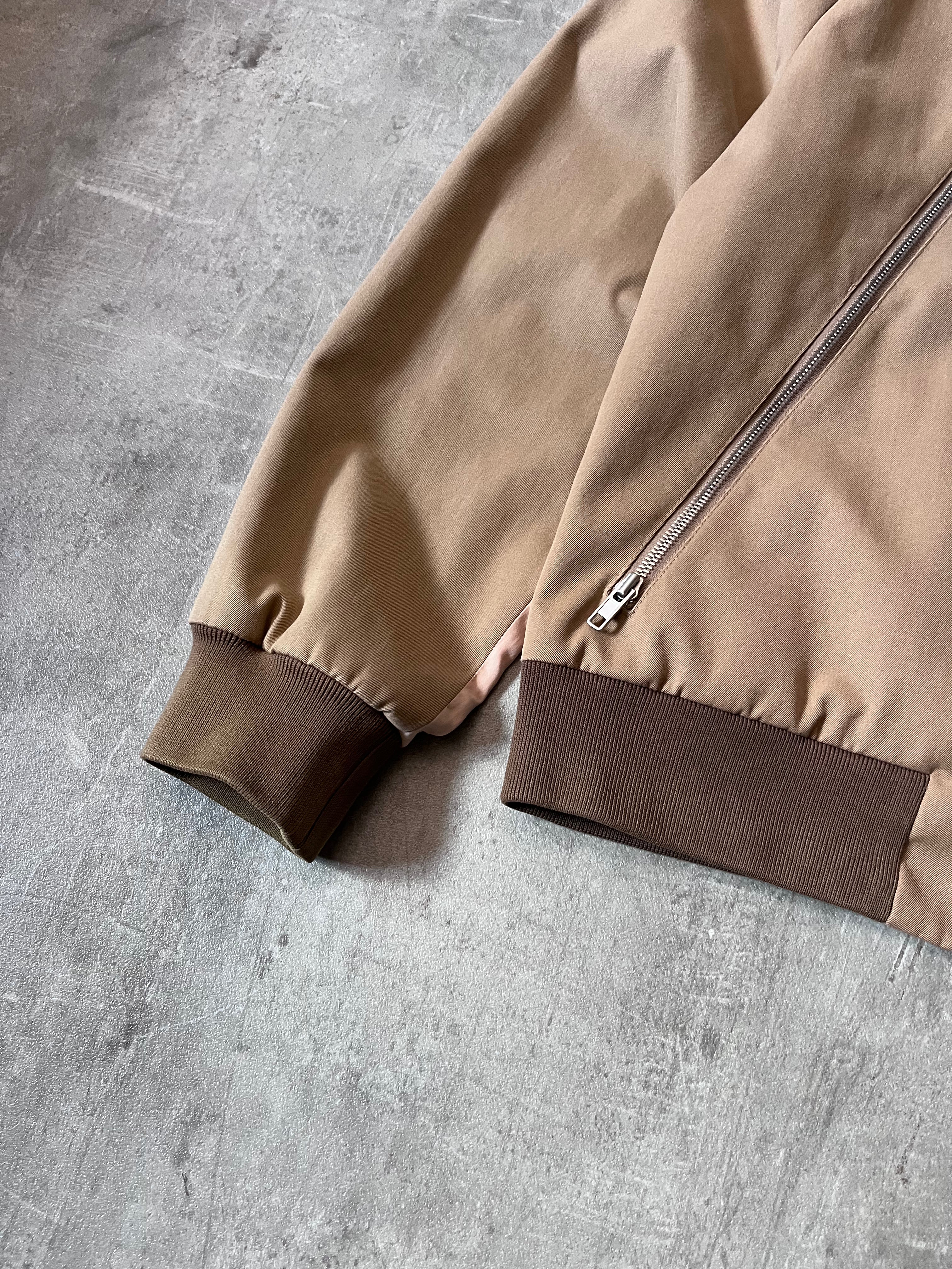 S/S 2018 Maison Margiela Cotton Silk 5 Zip Style Jacket Beige Brown Men - M
