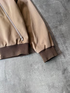 S/S 2018 Maison Margiela Cotton Silk 5 Zip Style Jacket Beige Brown Men - M