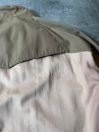 S/S 2018 Maison Margiela Cotton Silk 5 Zip Style Jacket Beige Brown Men - M