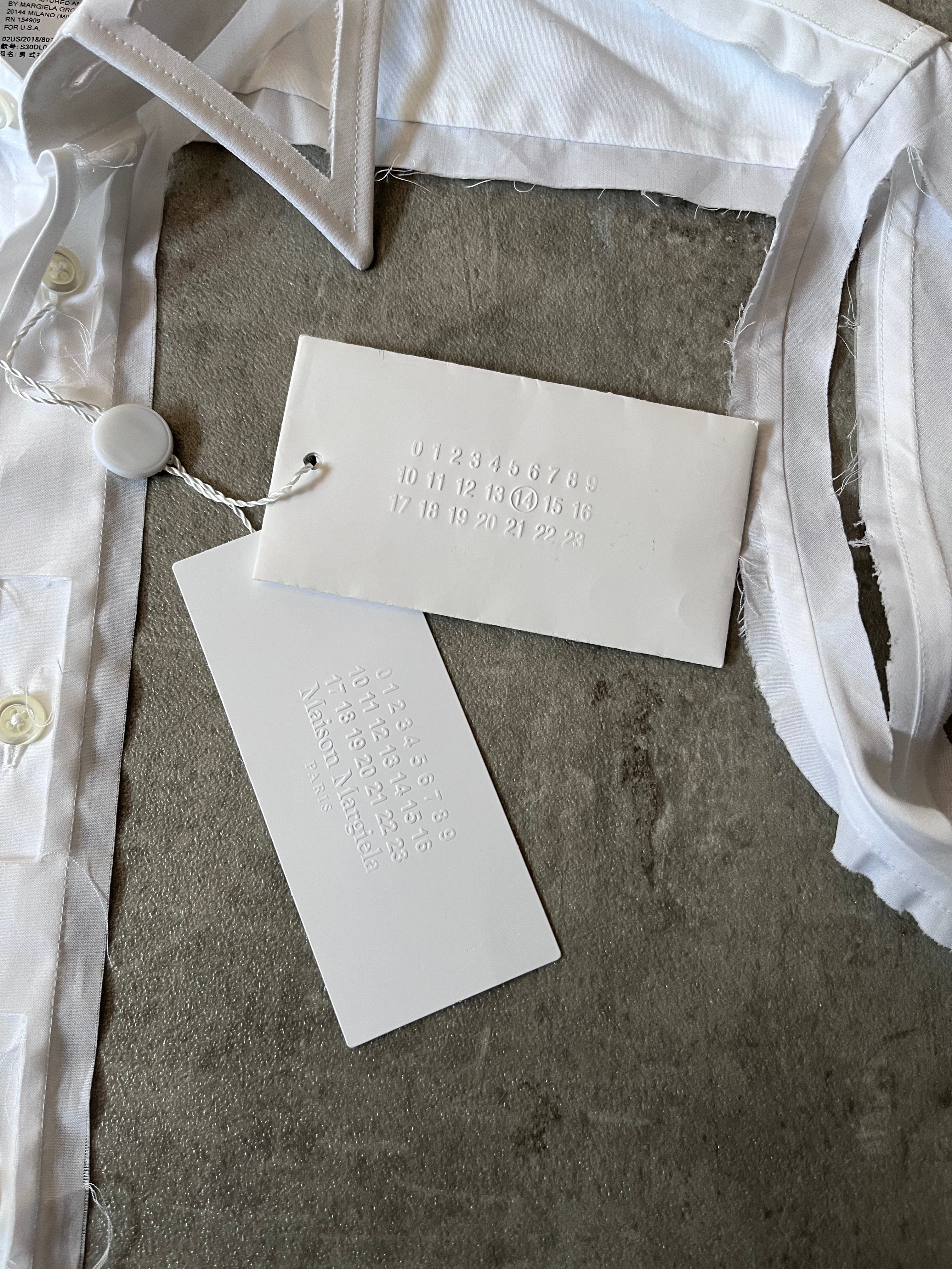 F/W 2018 Maison Margiela by John Galliano Frame Shirt White Men - M