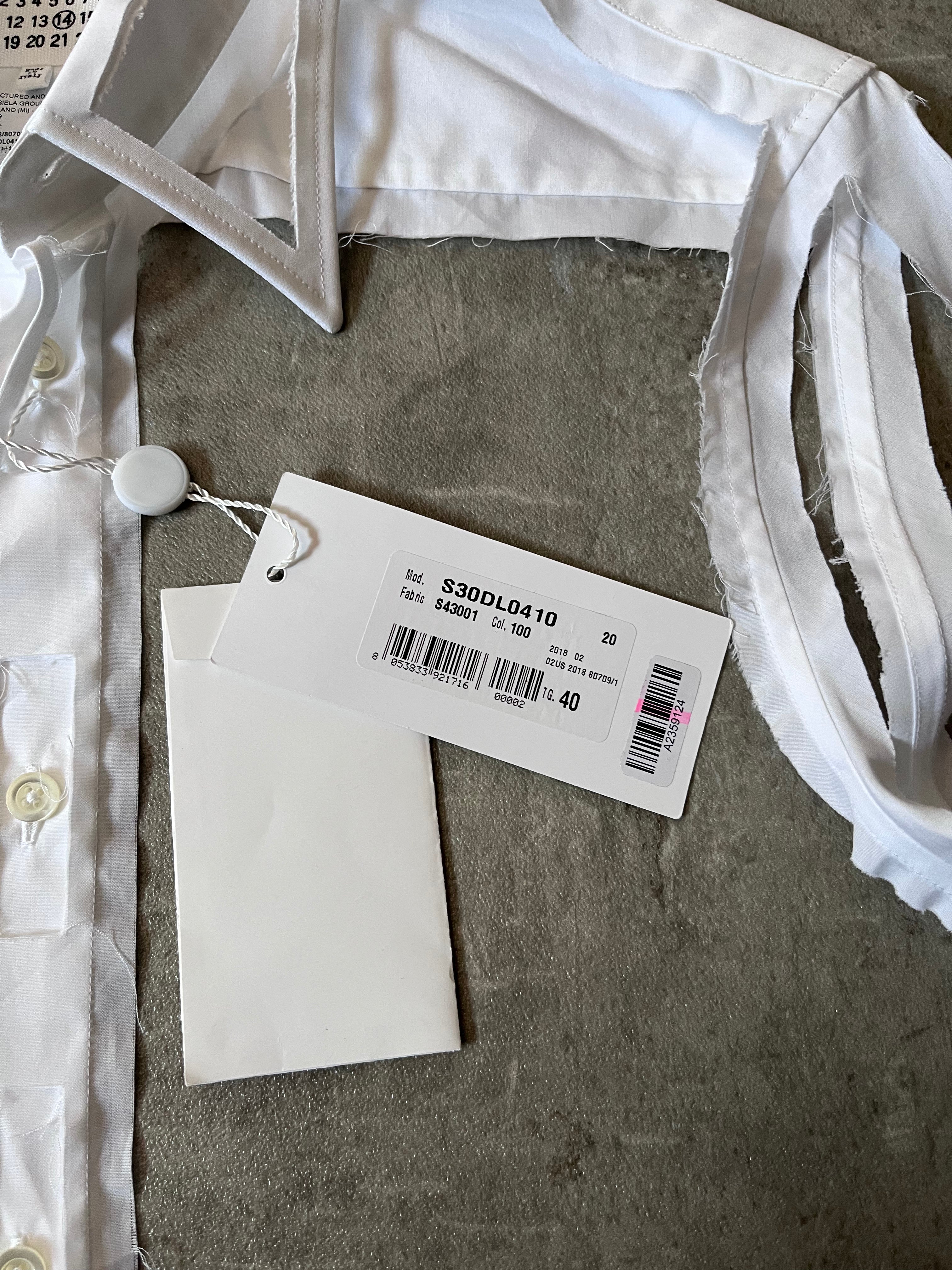 F/W 2018 Maison Margiela by John Galliano Frame Shirt White Men - M