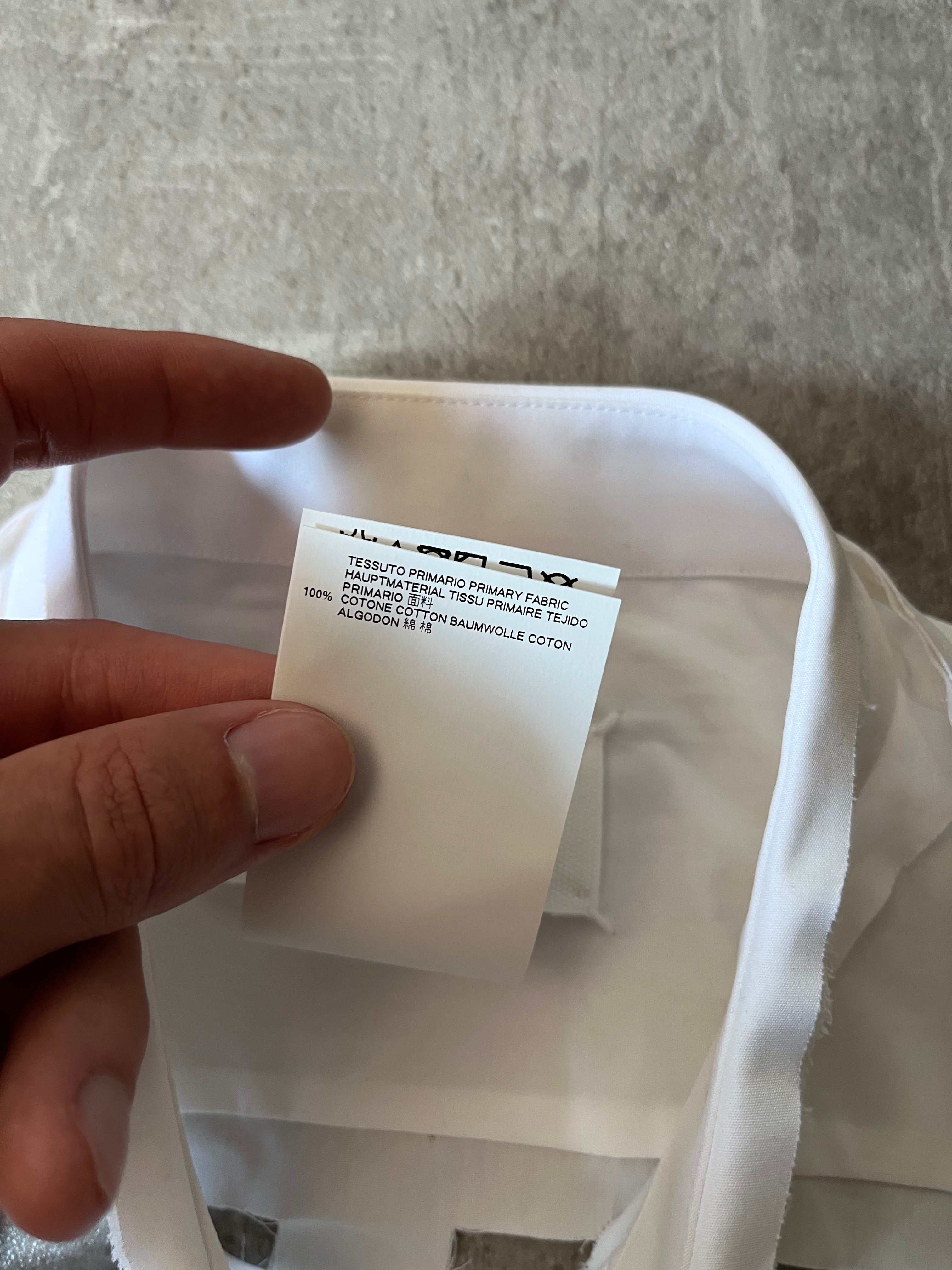 F/W 2018 Maison Margiela by John Galliano Frame Shirt White Men - M