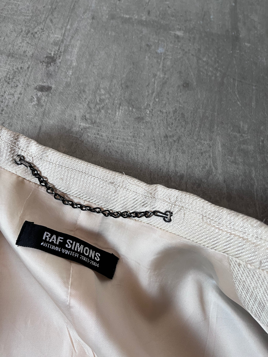 F/W 2003/04 Raf Simons Formal Blazer Jacket Beige Men - L