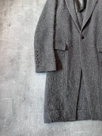 F/W 2015 Rick Owens Wool Mohair Coat Grey Men - M