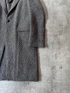 F/W 2015 Rick Owens Wool Mohair Coat Grey Men - M