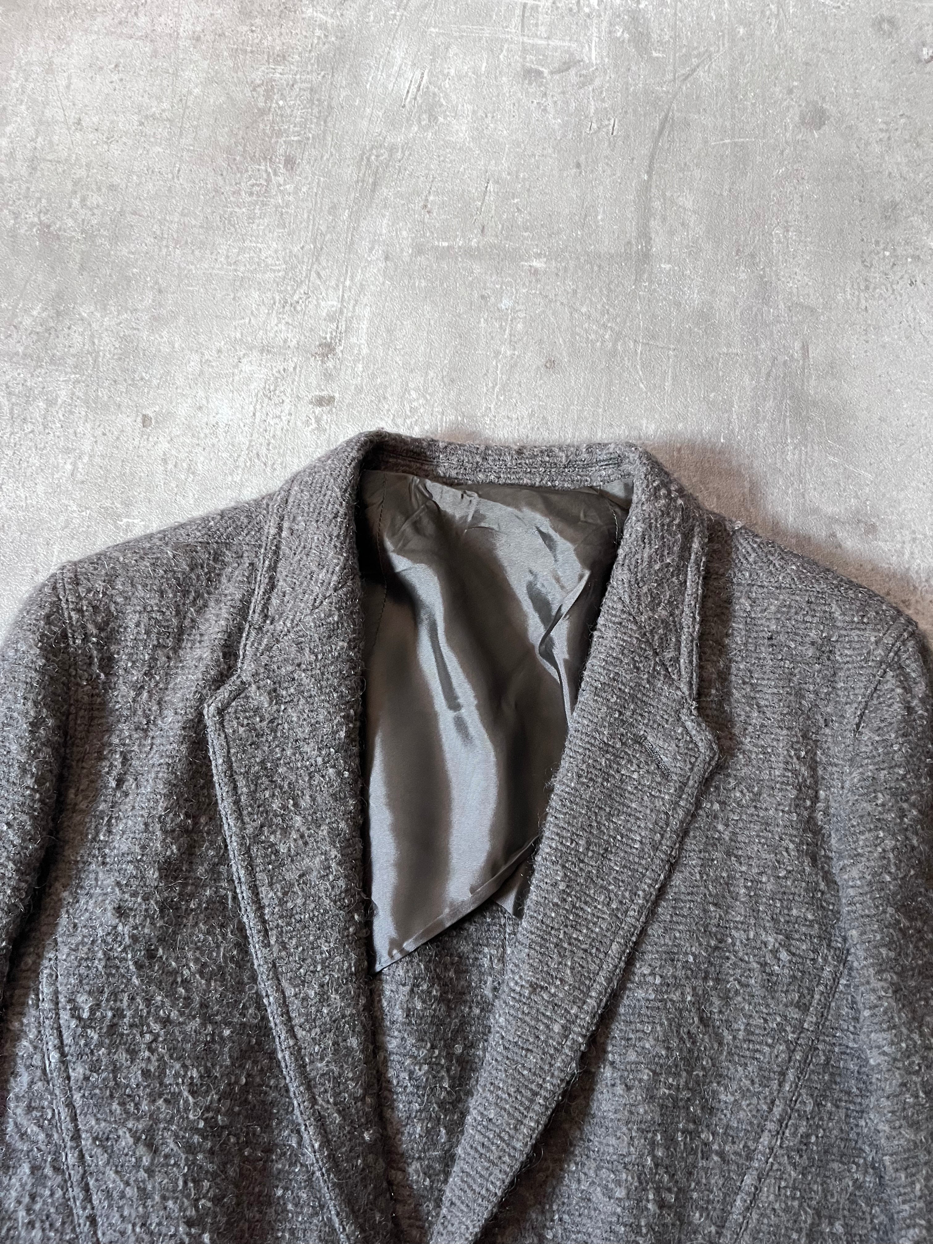 F/W 2015 Rick Owens Wool Mohair Coat Grey Men - M