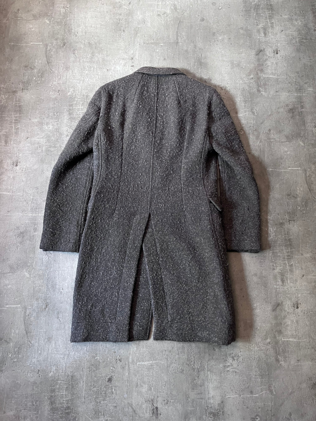 F/W 2015 Rick Owens Wool Mohair Coat Grey Men - M