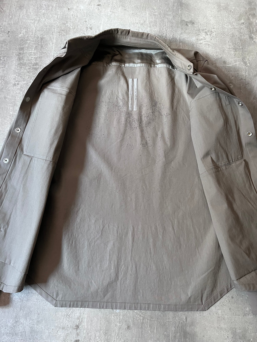 S/S 2020 Rick Owens Tecuatl UFW Overshirt Light Jacket Grey Men - M