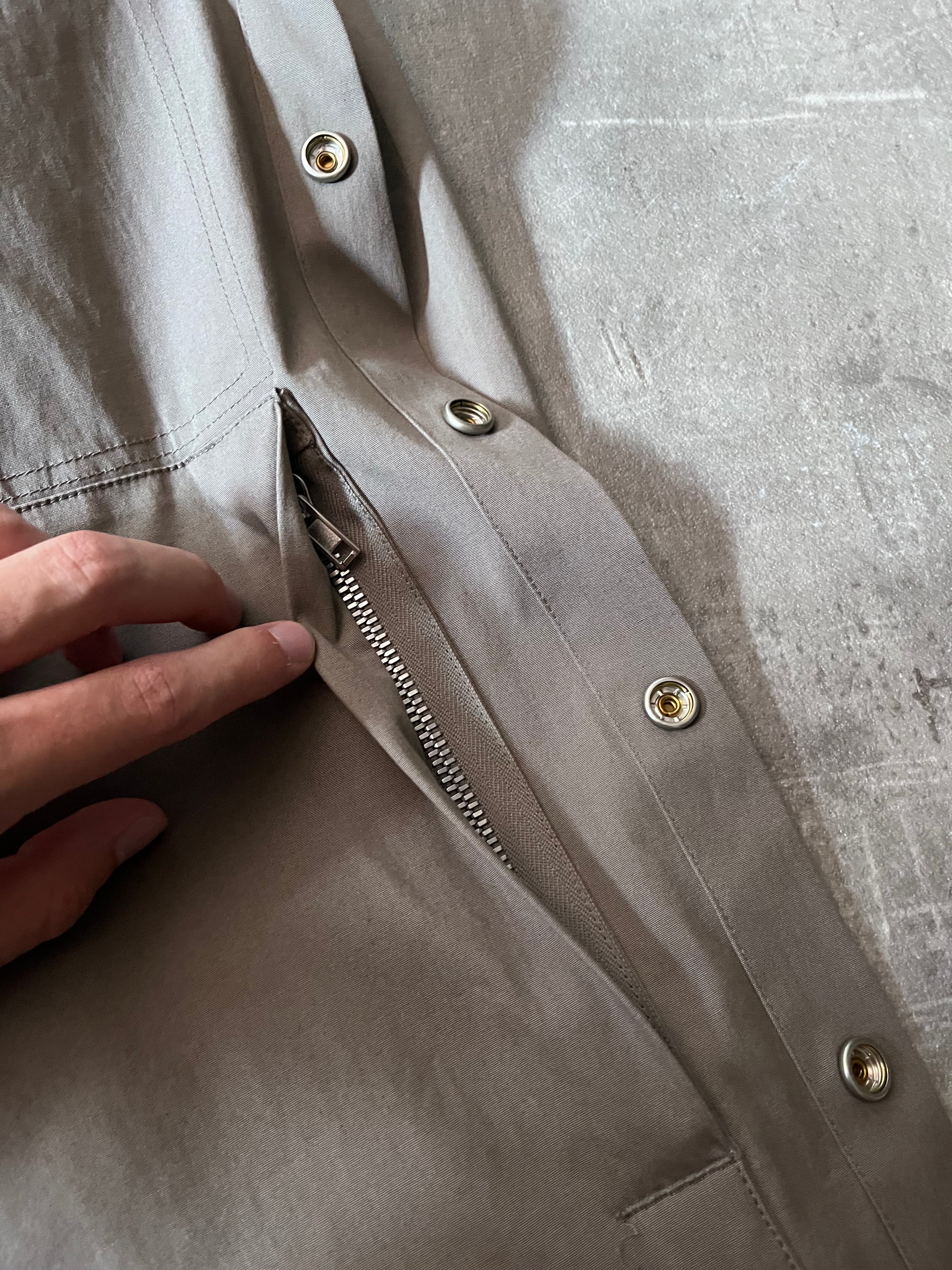 S/S 2020 Rick Owens Tecuatl UFW Overshirt Light Jacket Grey Men - M