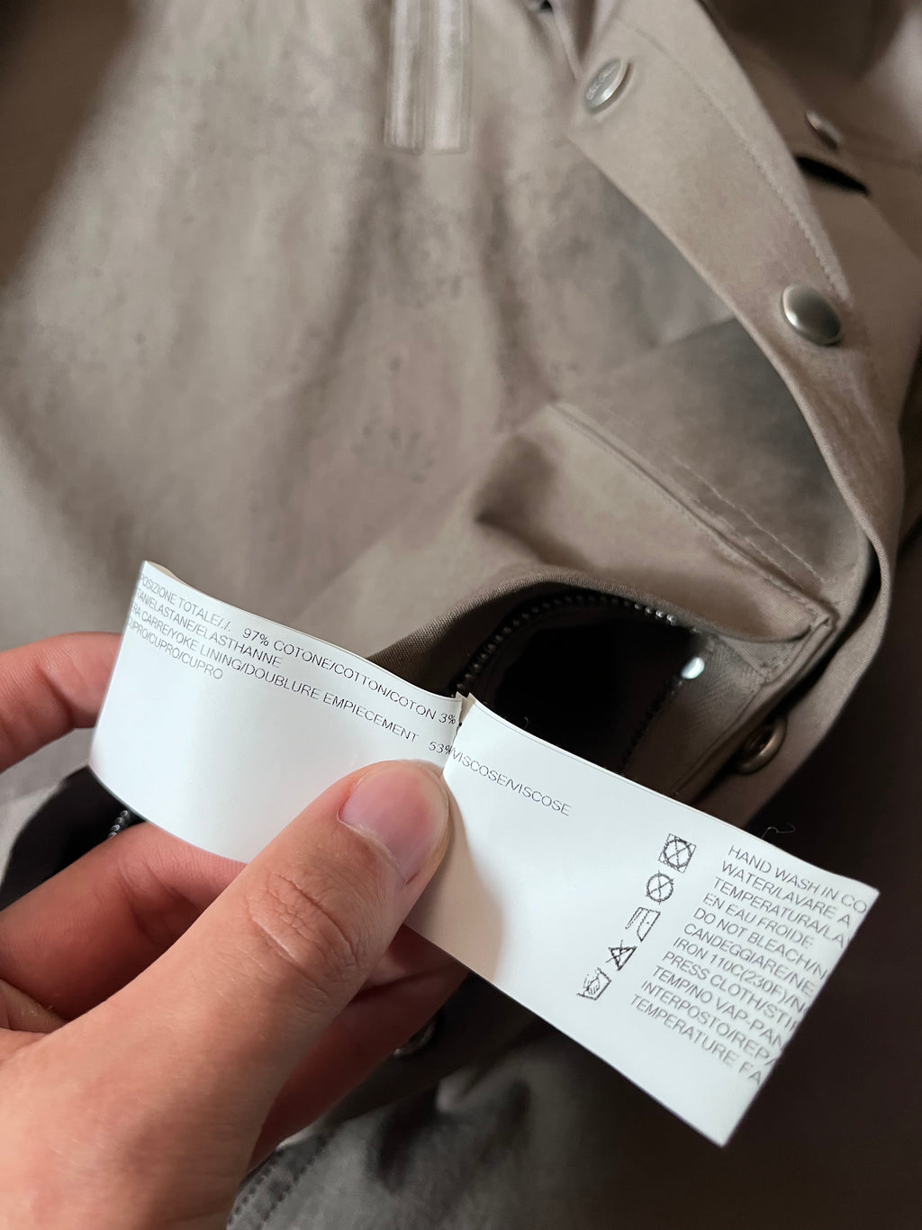 S/S 2020 Rick Owens Tecuatl UFW Overshirt Light Jacket Grey Men - M