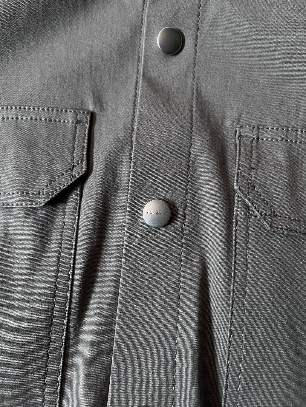 S/S 2020 Rick Owens Tecuatl UFW Overshirt Light Jacket Grey Men - M