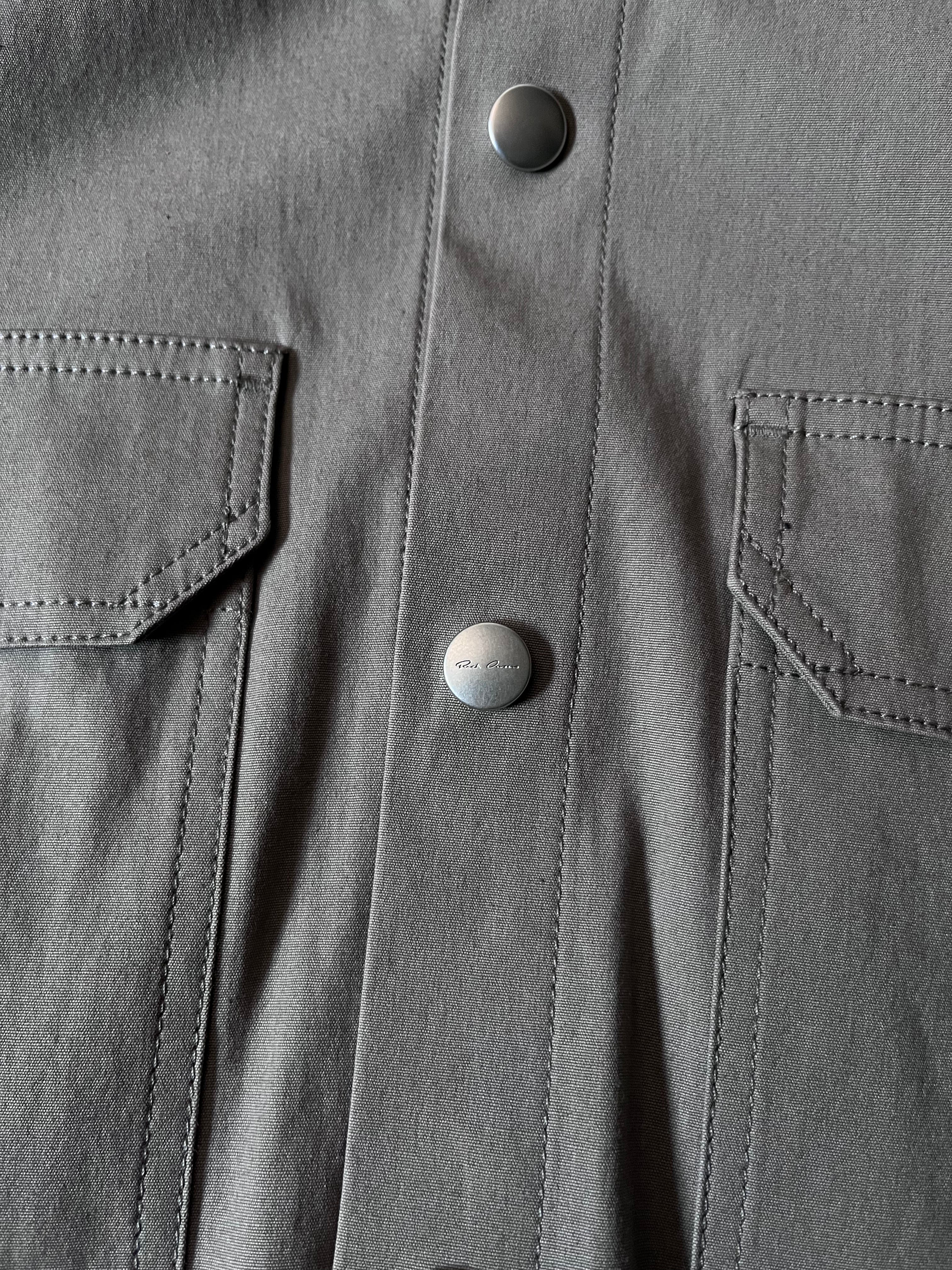 S/S 2020 Rick Owens Tecuatl UFW Overshirt Light Jacket Grey Men - M