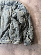 F/W 2022 Balenciaga Padded Denim Oversize Bomber Jacket Blue Men - S