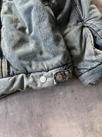 F/W 2022 Balenciaga Padded Denim Oversize Bomber Jacket Blue Men - S