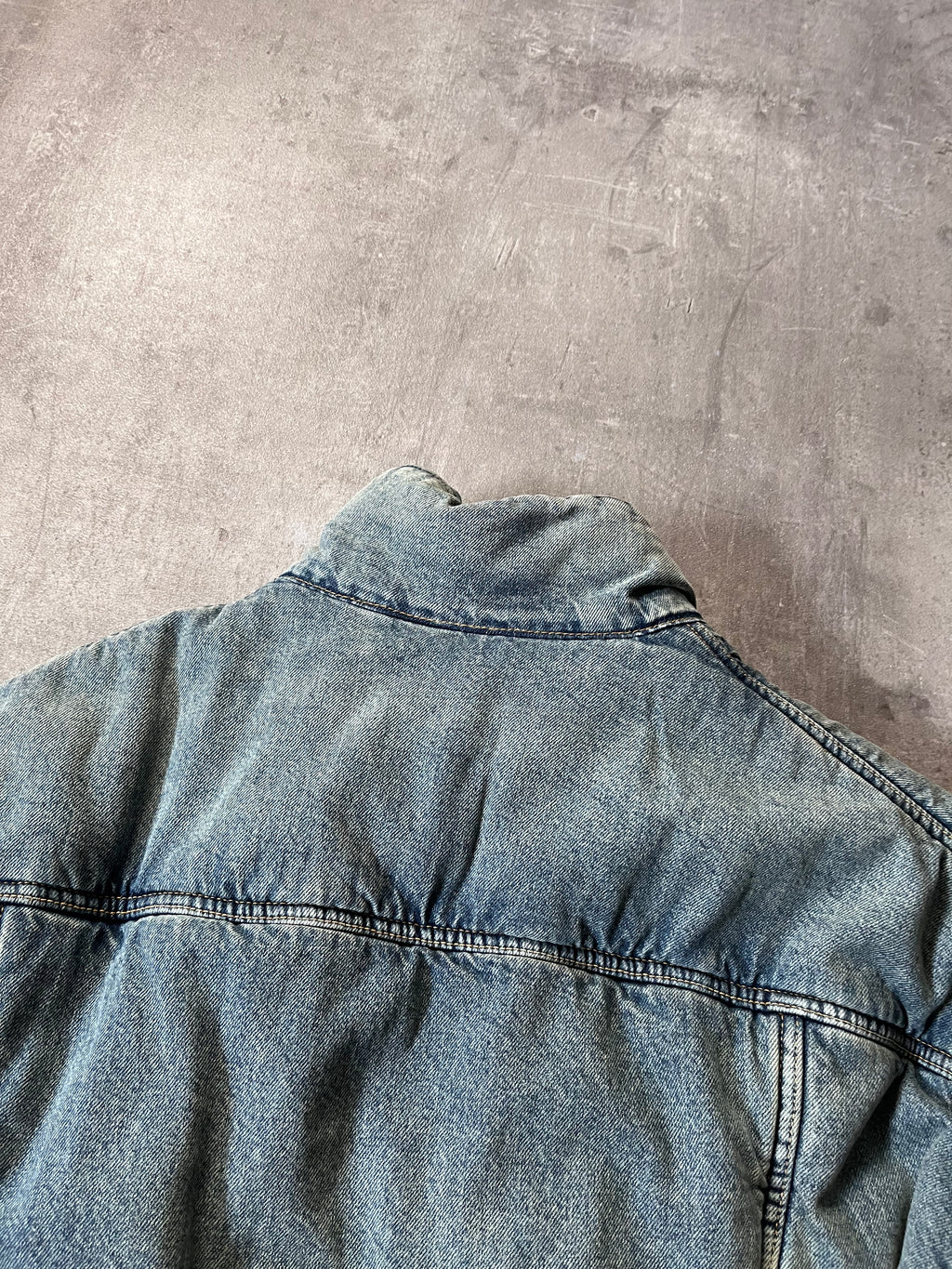 F/W 2022 Balenciaga Padded Denim Oversize Bomber Jacket Blue Men - S
