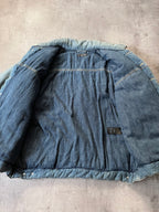 F/W 2022 Balenciaga Padded Denim Oversize Bomber Jacket Blue Men - S