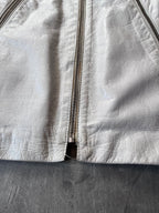 S/S 2008 Maison Margiela 5-Zip Leather Jacket White Men - L