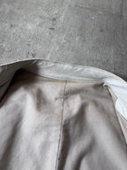 S/S 2008 Maison Margiela 5-Zip Leather Jacket White Men - L