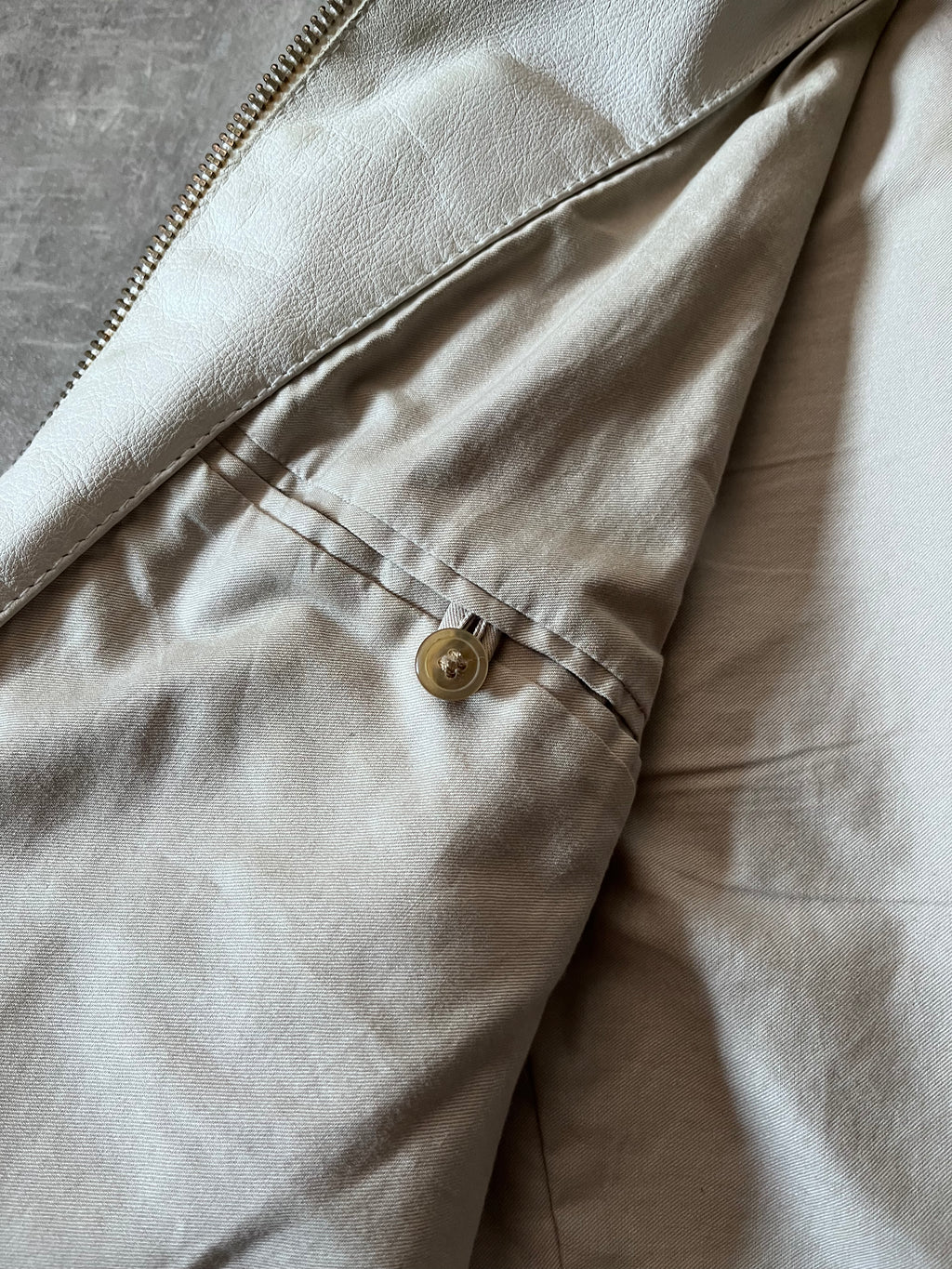 S/S 2008 Maison Margiela 5-Zip Leather Jacket White Men - L