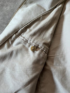 S/S 2008 Maison Margiela 5-Zip Leather Jacket White Men - L