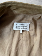 S/S 2019 Maison Margiela 5-Zip Suede Leather Jacket Beige - L