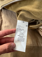 S/S 2019 Maison Margiela 5-Zip Suede Leather Jacket Beige - L