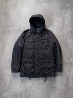 Gucci Technical Windbreaker Nylon Long Jacket Black Men - M