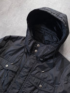 Gucci Technical Windbreaker Nylon Long Jacket Black Men - M