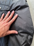 Gucci Technical Windbreaker Nylon Long Jacket Black Men - M