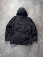 Gucci Technical Windbreaker Nylon Long Jacket Black Men - M