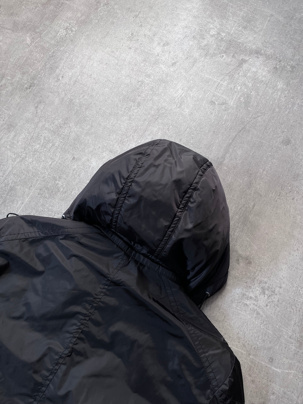 Gucci Technical Windbreaker Nylon Long Jacket Black Men - M