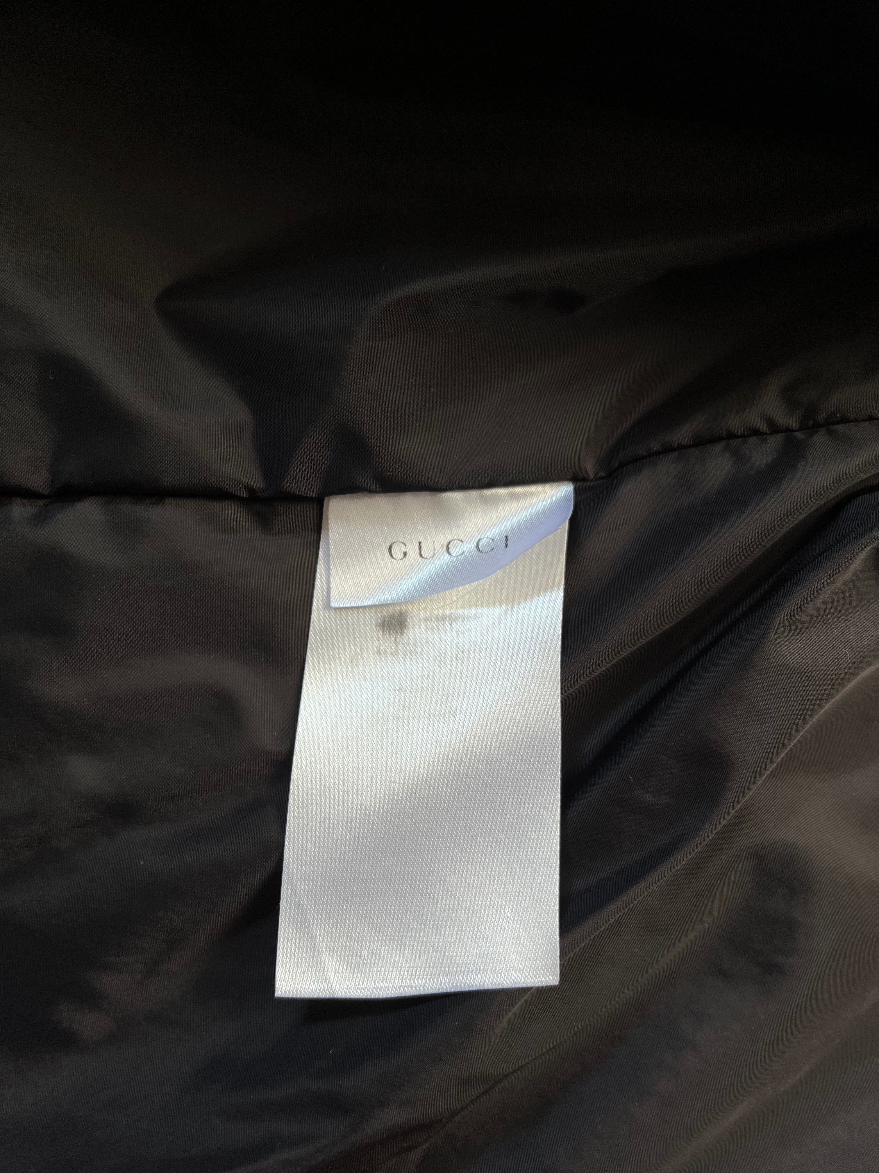Gucci Technical Windbreaker Nylon Long Jacket Black Men - M