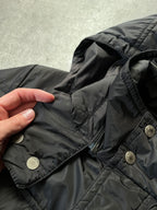 Gucci Technical Windbreaker Nylon Long Jacket Black Men - M
