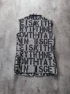 S/S 2009 Raf Simons Christopher Wool Textured Vest Jacket Grey Men - S