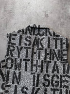 S/S 2009 Raf Simons Christopher Wool Textured Vest Jacket Grey Men - S