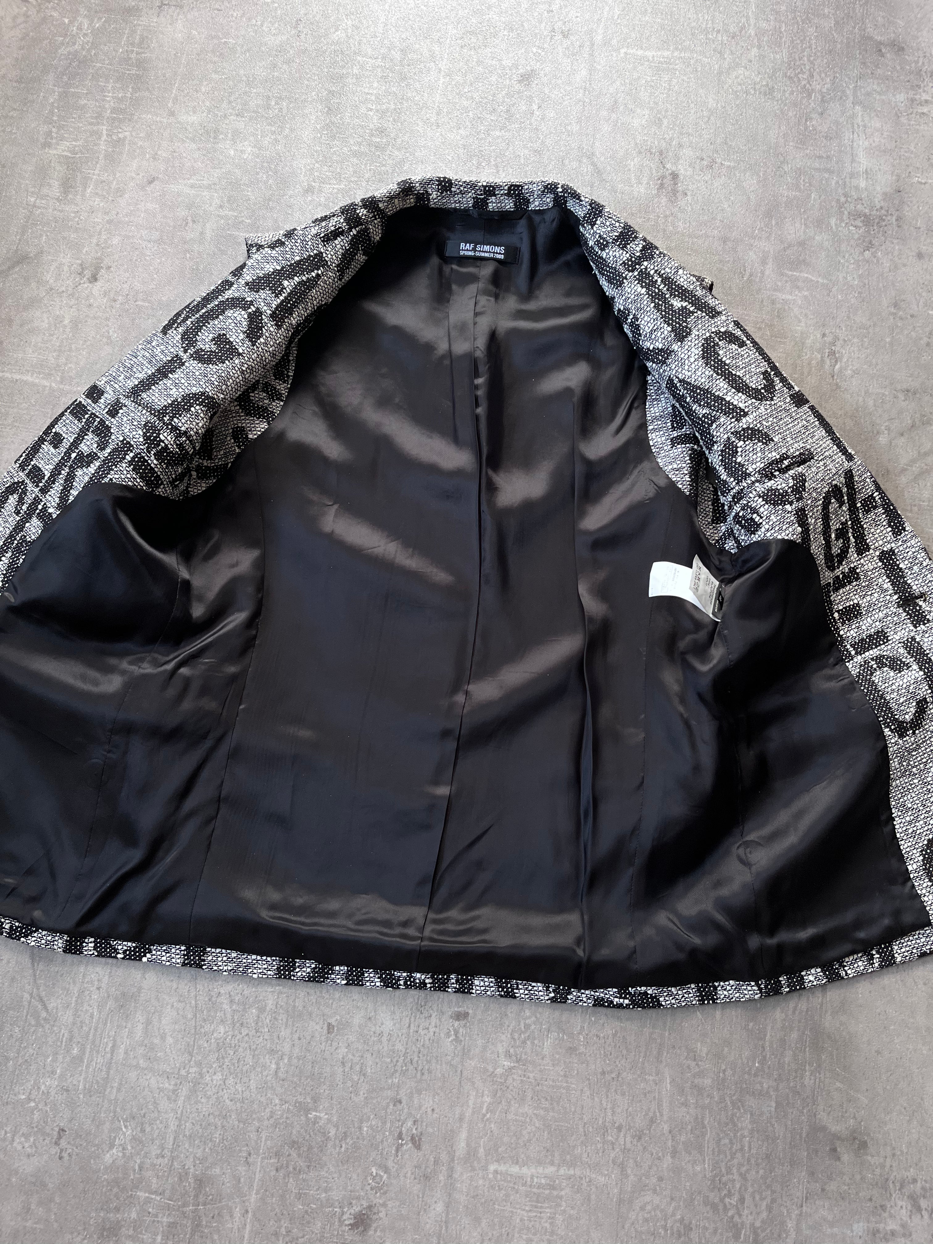 S/S 2009 Raf Simons Christopher Wool Textured Vest Jacket Grey Men - S