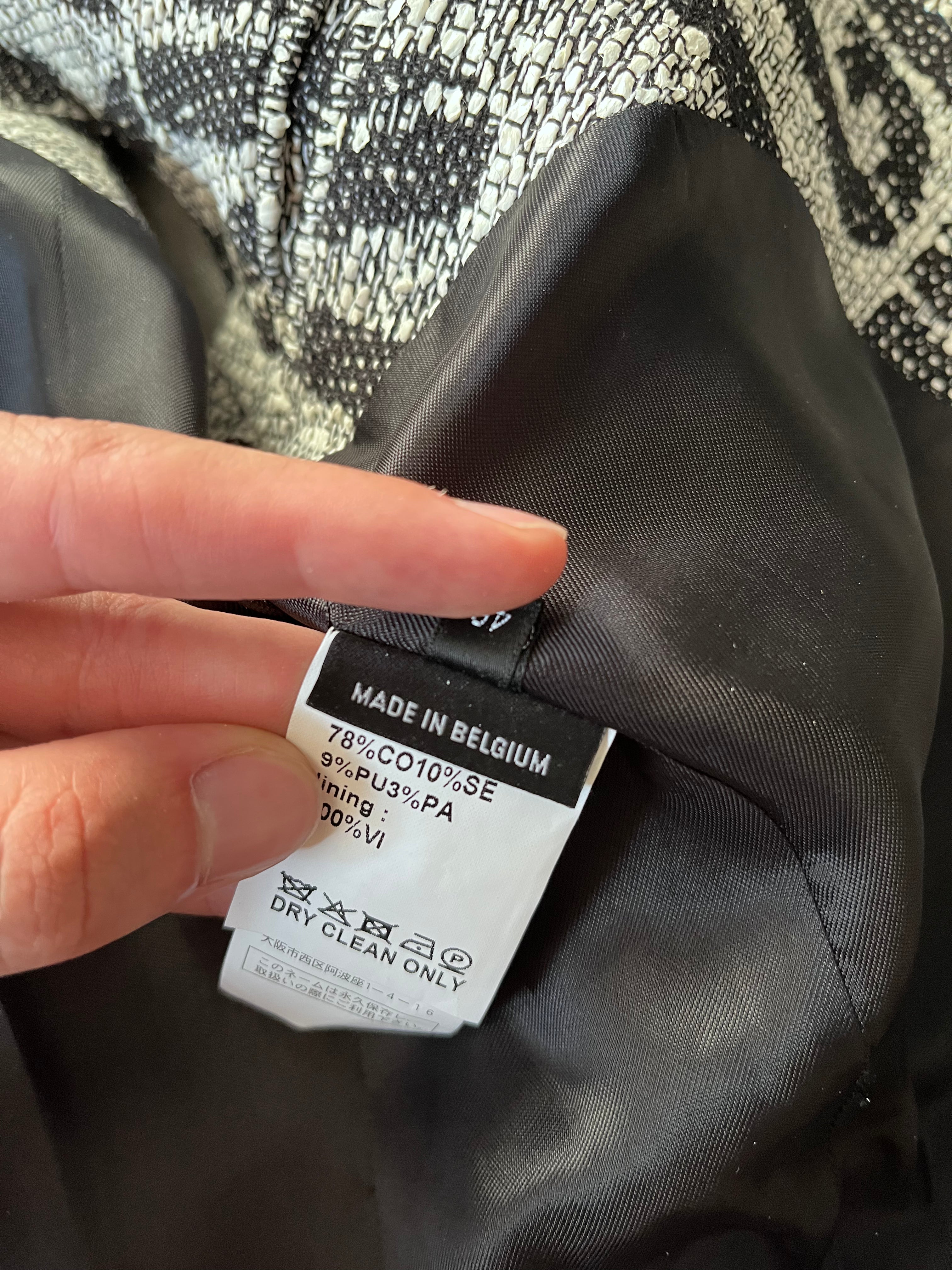 S/S 2009 Raf Simons Christopher Wool Textured Vest Jacket Grey Men - S