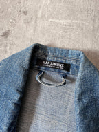 F/W 2005/06 Raf Simons Sample Denim Rider Jacket Blue Men - M