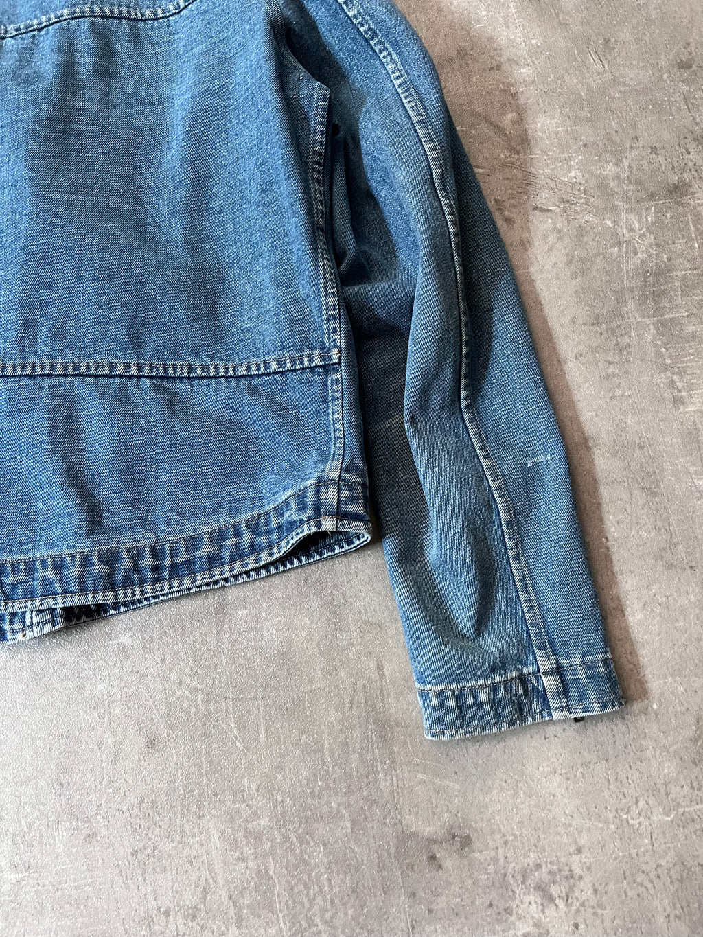 F/W 2005/06 Raf Simons Sample Denim Rider Jacket Blue Men - M
