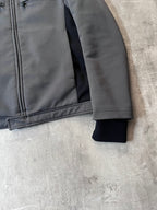 2000s Prada Sport Nylon Bomber Jacket Grey Men - M