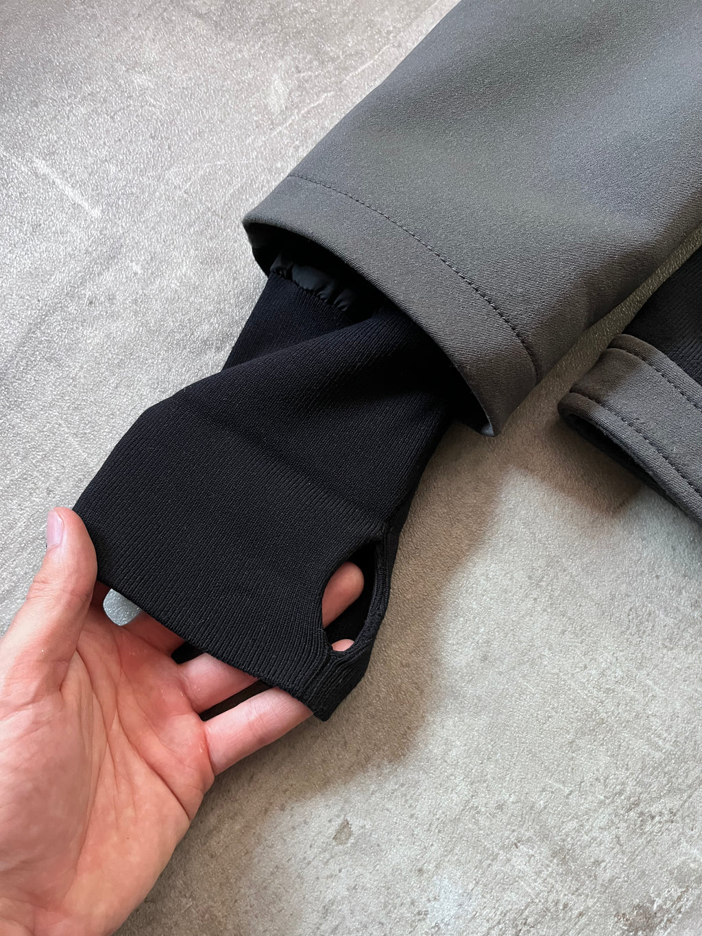 2000s Prada Sport Nylon Bomber Jacket Grey Men - M