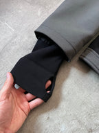 2000s Prada Sport Nylon Bomber Jacket Grey Men - M