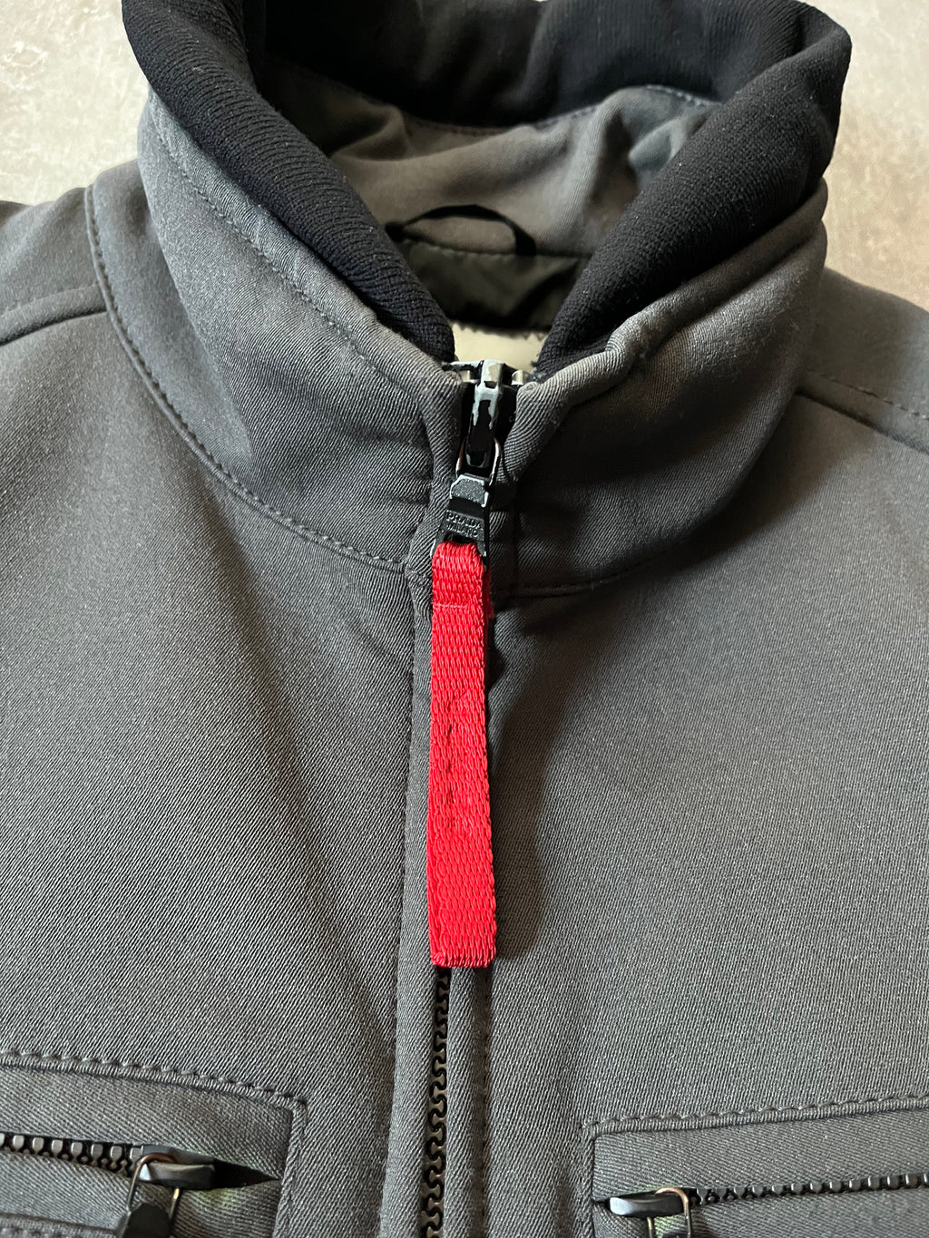 2000s Prada Sport Nylon Bomber Jacket Grey Men - M