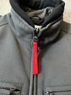 2000s Prada Sport Nylon Bomber Jacket Grey Men - M
