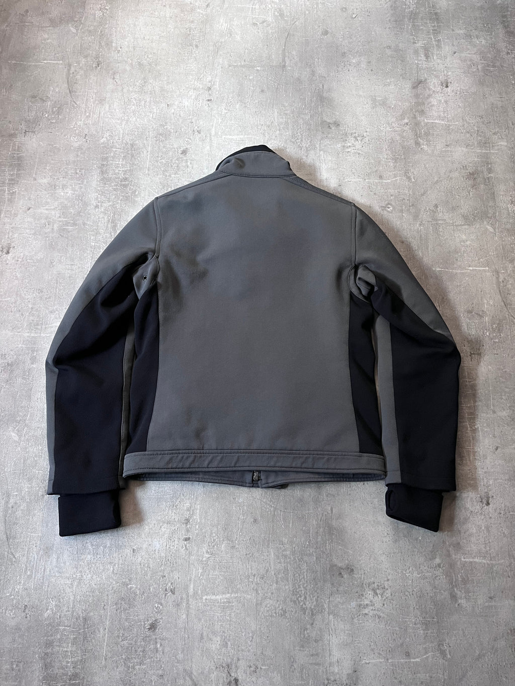 2000s Prada Sport Nylon Bomber Jacket Grey Men - M