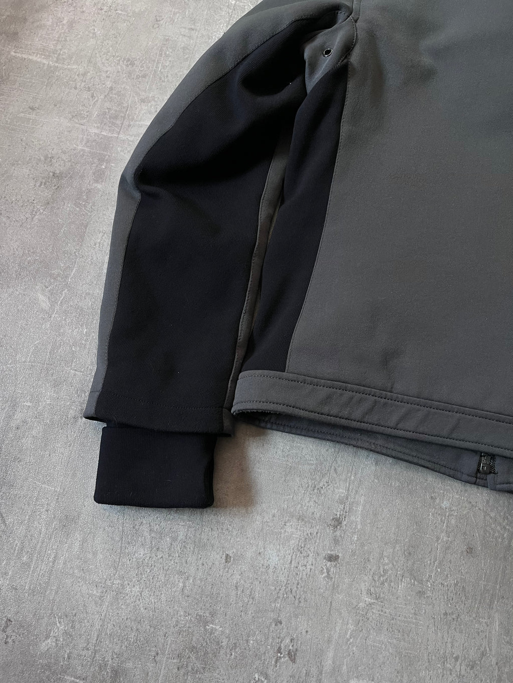 2000s Prada Sport Nylon Bomber Jacket Grey Men - M
