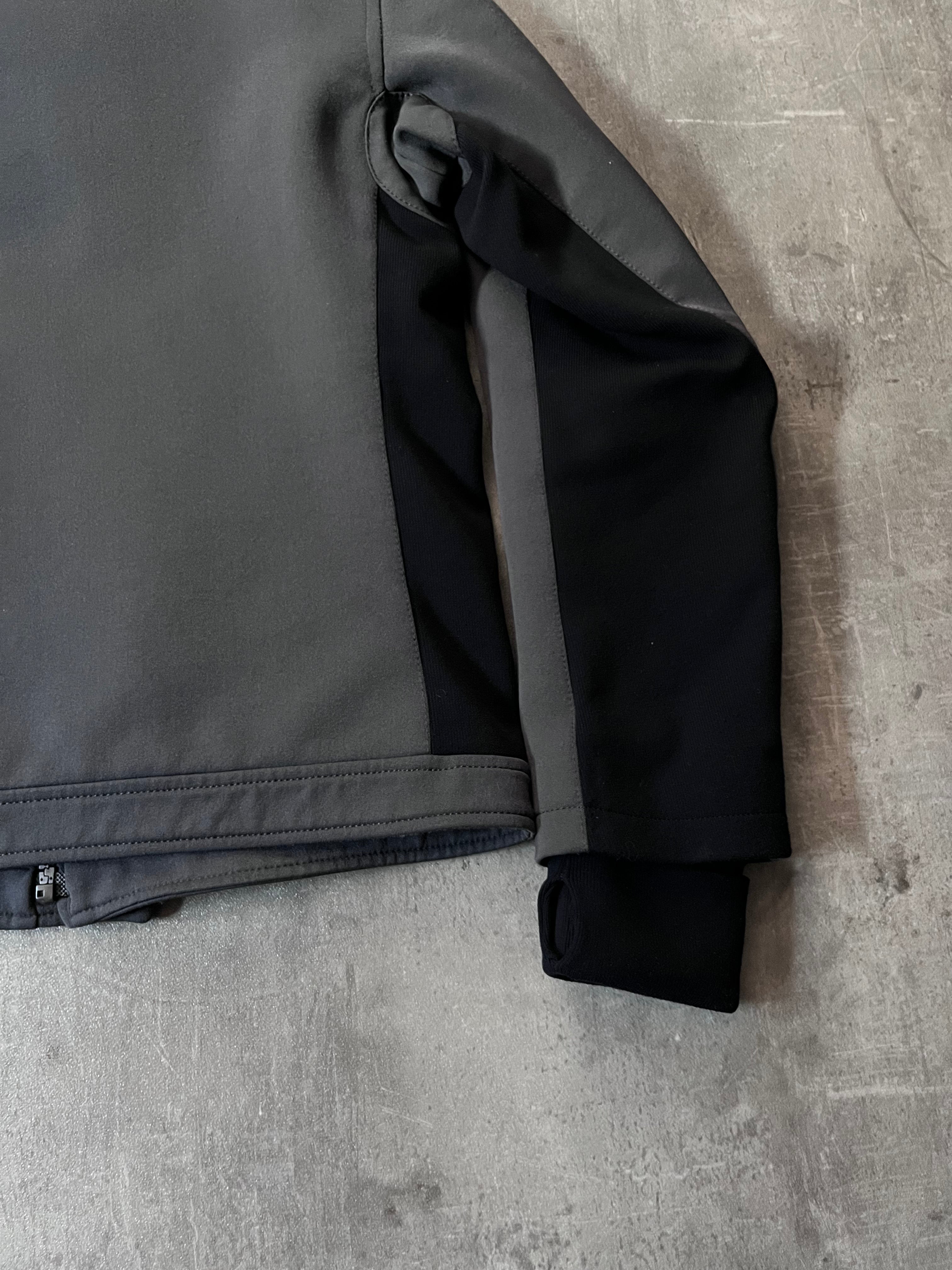 2000s Prada Sport Nylon Bomber Jacket Grey Men - M